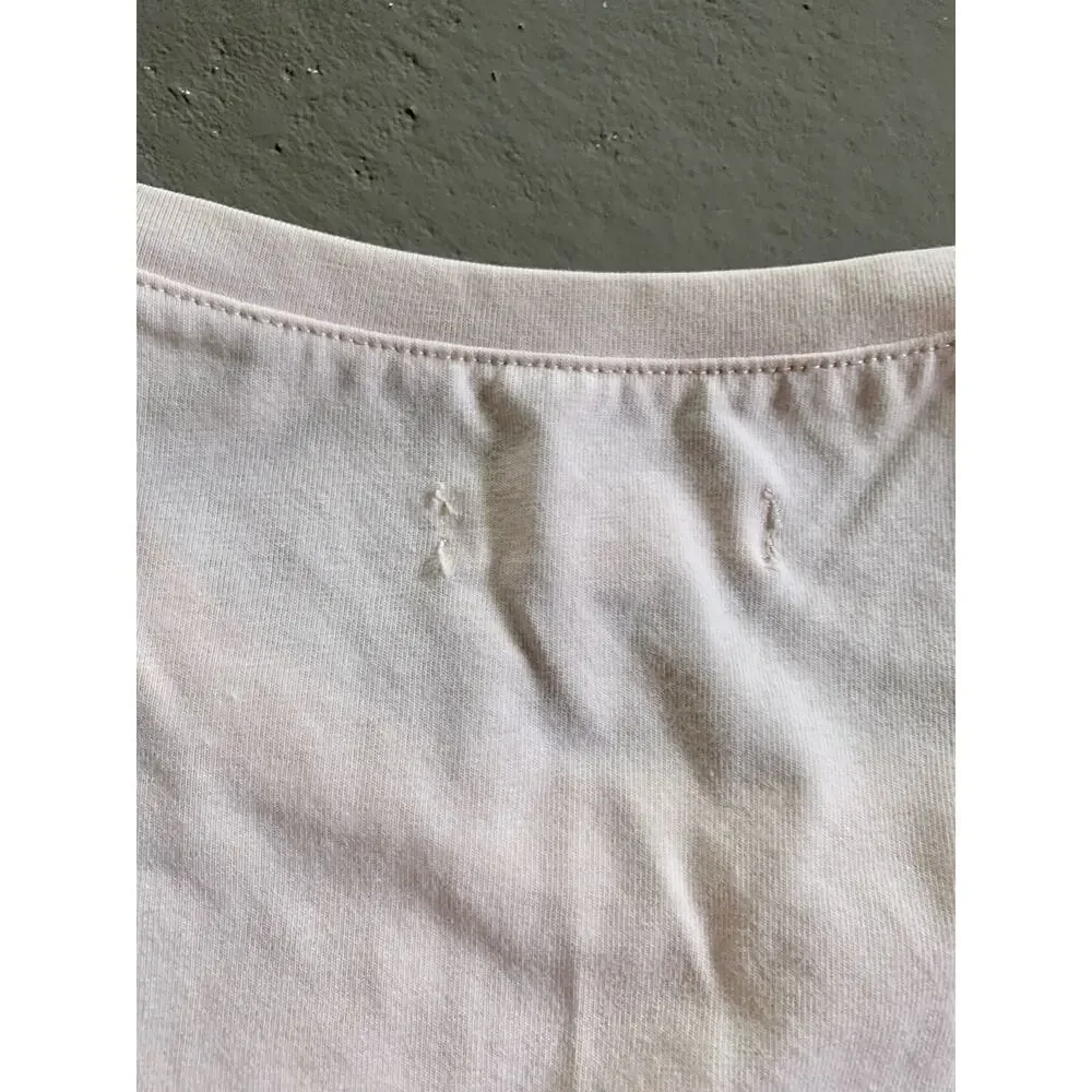 Madewell Beige Puff Sleeve Top XS Sheer Lightweight Neutral Blouse